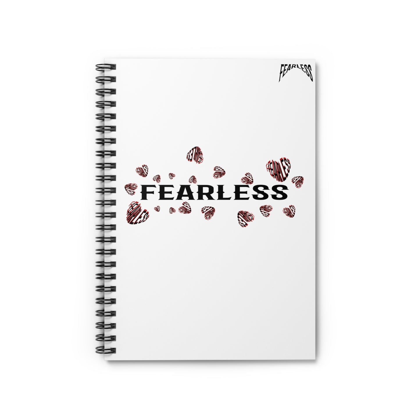 Fearless Spiral Notebook - Motivational Journal, Study Notebook, Gift for Her,