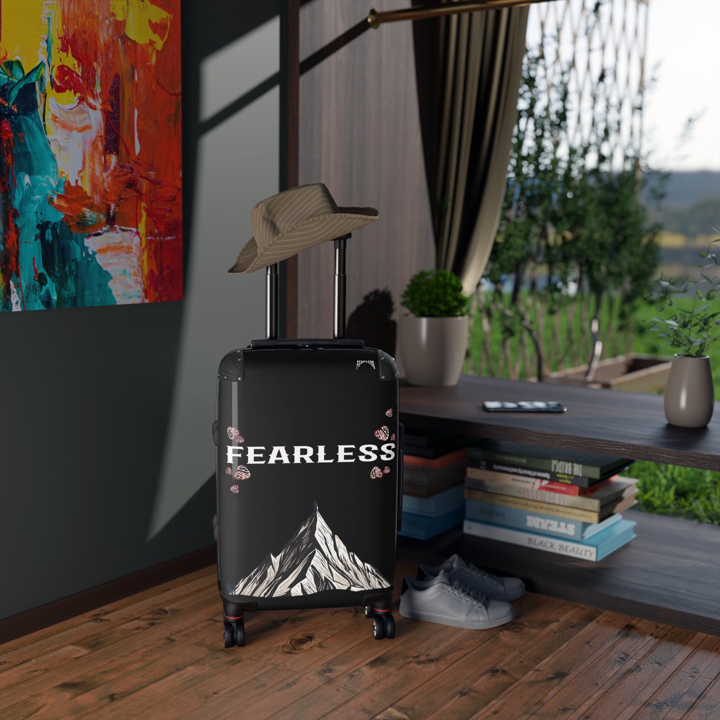 Fearless Mountain Travel Suitcase - Durable Carry-On Luggage for Adventurers