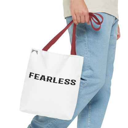 Fearless Tote Bag, Motivational Bag, Adventurer Gift, Climbing Enthusiast,