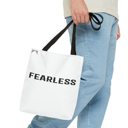 Fearless Tote Bag, Motivational Bag, Adventurer Gift, Climbing Enthusiast,