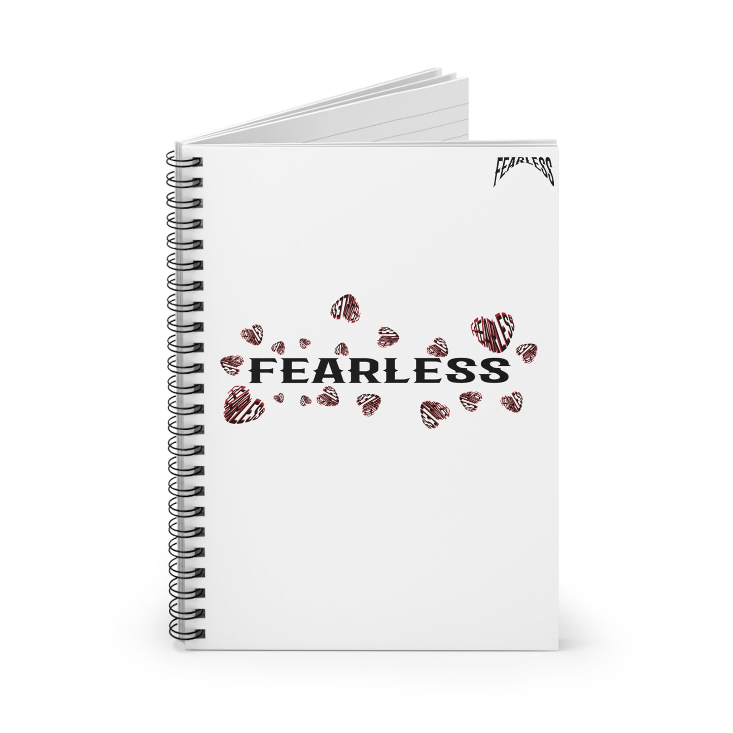 Fearless Spiral Notebook - Motivational Journal, Study Notebook, Gift for Her,